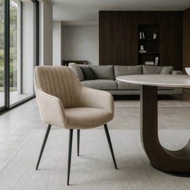 Обеденный стул Mebel Elit MALAGA Бежевый ME.MALAGA/BZ/CZ/T/K фото - 5