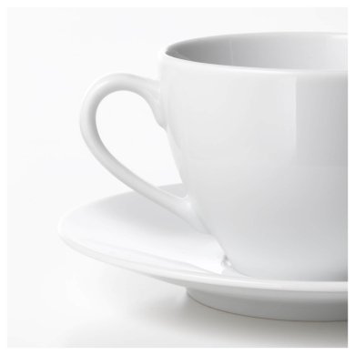 IKEA Чашка кавова з блюдцем VÄRDERA (ИКЕА VÄRDERA) 60277463 фото - 10