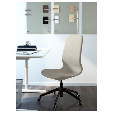 Офисное кресло LANGFJALL Бежевый - 2 IKEA Офисное кресло LANGFJALL Бежевый (ИКЕА ЛАНГФЬЯЛЛЬ) 49177629 фото - 2