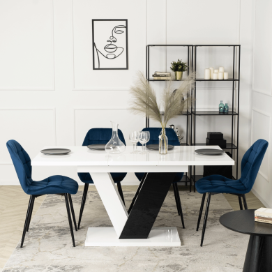 Обідній стілець Mebel Elit LUCKY Welur Синій ME.LUCKY/GR/V/K фото - 6