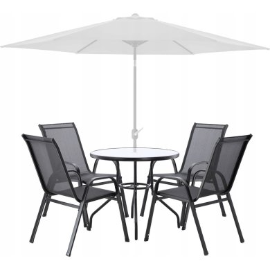 Комплект садових меблів Garden Line RANG Чорний TIH3377 фото - 3