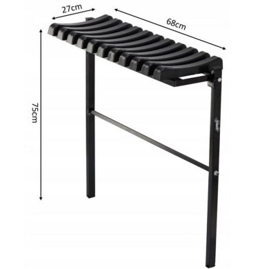 Складная садовая скамья Garden Line MEB8275 Черный - 5 Складная садовая скамья Garden Line MEB8275 Черный MEB8275 фото - 5