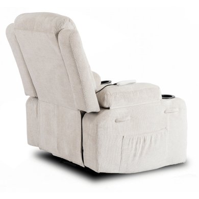 Крісло м'яке розкладне масажне з реклайнером Mebel Elit BOX 2 Бежевий ME.BOX2/BZ/T/FW фото - 7