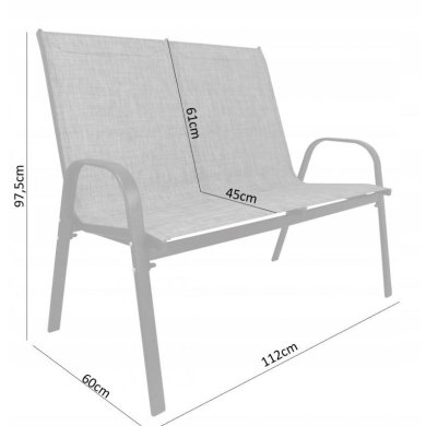 Комплект садовой мебели Garden Line NEO9924 Серый - 12 Комплект садовой мебели Garden Line NEO9924 Серый NEO9924 фото - 12