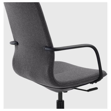 IKEA Офісне крісло LANGFJALL Темно-сірий (ИКЕА ЛАНГФЬЯЛЛ) 29178074 фото - 6
