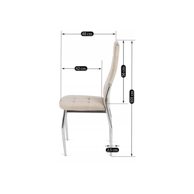 Обеденный стул Mebel Elit MOLLY Welur Бежевый - 11 Обеденный стул Mebel Elit MOLLY Welur Бежевый ME.MOLLY/BZ/CH/V/K фото - 11