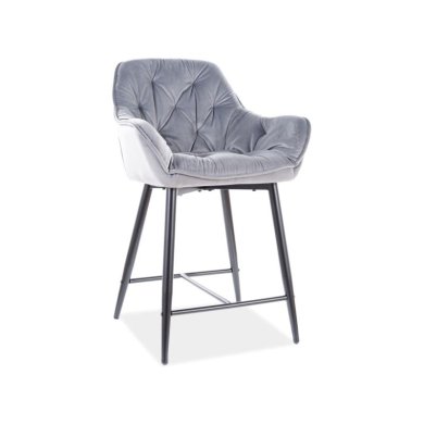 Барный стул Signal Cherry H-2 Velvet Серый CHERRYH2VCSZ