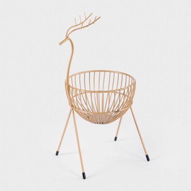 Сервировочная корзина Homla LET IT SNOW Золотой 231878