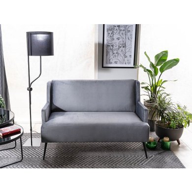 Софа Signal Gemma Velvet | Сірий/ Чорний (Bluvel 14) GEMMAVSZCZ фото - 8
