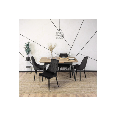 Обідній стілець Mebel Elit CORK Welur Чорний ME.CORK/CZ/V/K фото - 15