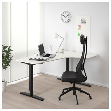 IKEA Стіл кутовий з регулюванням висоти BEKANT (ИКЕА БЕКАНТ) 89022503 фото - 6
