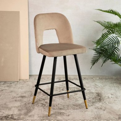 Барный стул Homla NELLY Welur Бежевый - 8 Барный стул Homla NELLY Welur Бежевый 215844 фото - 8