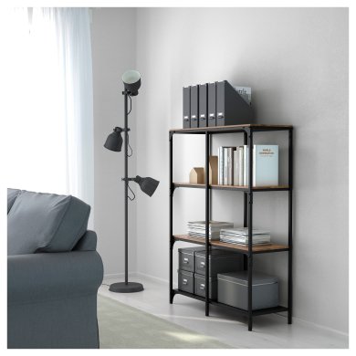 Стеллаж FJALLBO Черный - 15 IKEA Стеллаж FJALLBO Черный (ИКЕА FJÄLLBO) 70339291 фото - 15