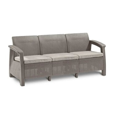 Комплект садовой мебели Keter CORFU LOVE MAX + LYON Капучино 004108 фото - 2