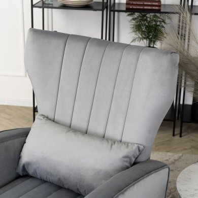 Кресло мягкое Mebel Elit DIANA Welur Серый - 10 Кресло мягкое Mebel Elit DIANA Welur Серый ME.DIANA/P/ZL/V/FW фото - 10