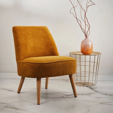 Крісло м'яке Homla SOAL Гірчичний 233396 фото - 6