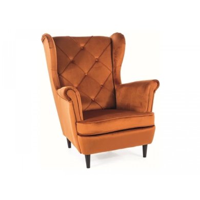 Крісло м'яке Signal Lady Matt Velvet Кориця LADYMV4215-P