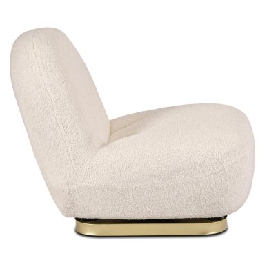 Кресло мягкое поворотное Mebel Elit SONNY Boucle Кремовый ME.SONNY/KR/ZL/TB/FW фото - 3