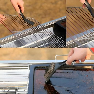 Щетка-скребок для чистки гриля Garden Line BBQ5788 Черный BBQ5788 фото - 3