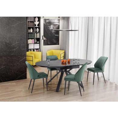 Раскладной обеденный стол Halmar VERTIGO Marmur Черный V-CH-VERTIGO-ST фото - 10