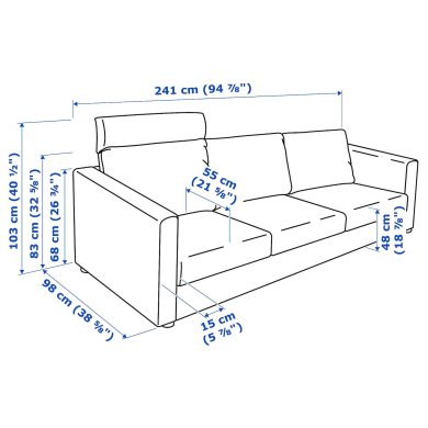 IKEA VIMLE (ИКЕА ВИМЛЕ) 09433607 фото - 3