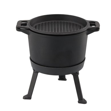 Чугунный котелок 3в1 Garden Line BBQ5930 8 л Черный BBQ5930 фото - 6