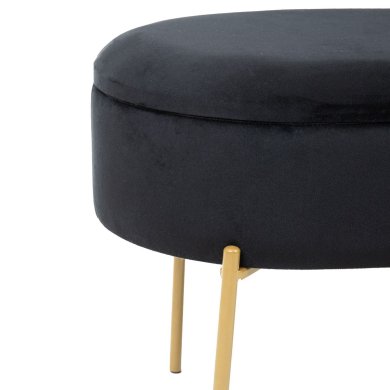 Скамья Homla LAYLA Welur Черный 209863 фото - 4