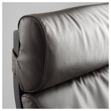 IKEA Крісло-качалка POANG Темно-коричневий (ИКЕА ПОАНГ) 59829125 фото - 4