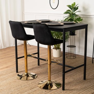 Барний стілець Mebel Elit ARCOS Welur Чорний ME.ARCOS/CZ/ZL/V/H фото - 10