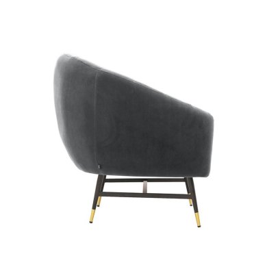 Кресло мягкое Halmar Britney Velvet Серый - 3 Кресло мягкое Halmar Britney Velvet Серый V-CH-BRITNEY-FOT-POPIELATY фото - 3