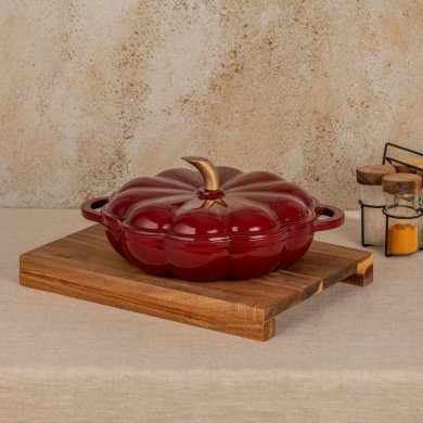 Каструля з кришкою Homla GHOST TOWN 1,5 л Бордовий 241701 фото - 7