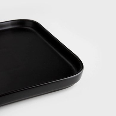 Обідня тарілка Homla TOSAL 24 см Чорний - 4 Обідня тарілка Homla TOSAL 24 см Чорний 232430 фото - 4