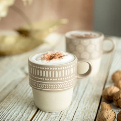 Кружка Homla GRANTI 400 мл | Бежевый - 4 Кружка Homla GRANTI 400 мл | Бежевый 218186 фото - 4