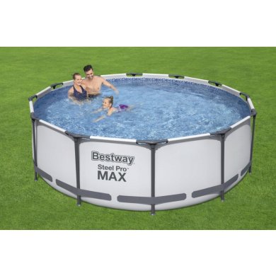 Каркасний басейн Bestway 56420 STEEL PRO MAX 366х122 см Білий - 7 Каркасний басейн Bestway 56420 STEEL PRO MAX 366х122 см Білий BES56420 фото - 7