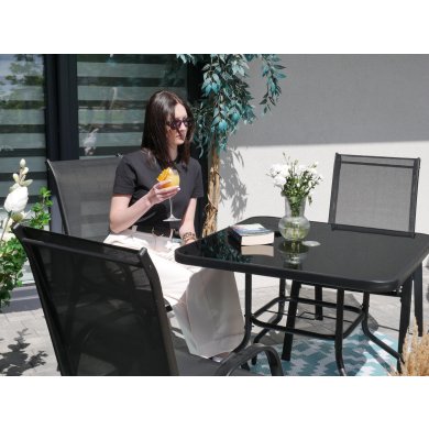 Комплект садових меблів Garden Line RANG 2 Чорний - 7 Комплект садових меблів Garden Line RANG 2 Чорний TIH3521 фото - 7