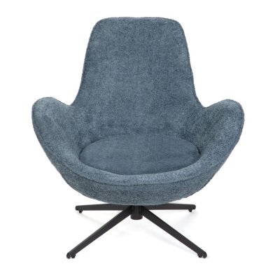 Крісло м'яке поворотне Homla LUNAIRE BOUCLE Темно-синій - 2 Крісло м'яке поворотне Homla LUNAIRE BOUCLE Темно-синій 227087 фото - 2