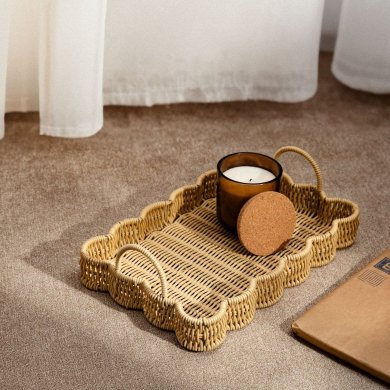 Декоративний піднос Homla COBELS 42x28x5,5 см Коричневий 239568 фото - 7