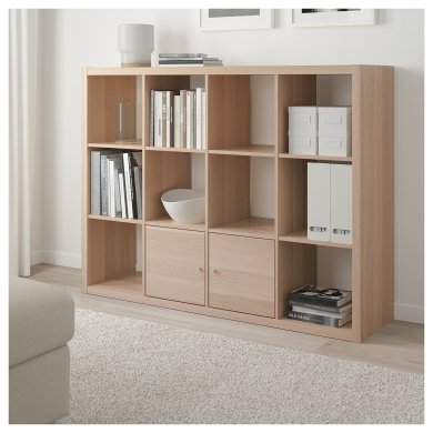 IKEA Стеллаж KALLAX Дуб (ИКЕА КАЛЛАКС) 40409935 фото - 4