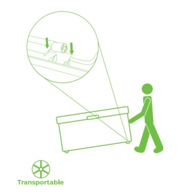 Садова скриня Corciano ALPHA 340 л Графіт - 10 Садова скриня Corciano ALPHA 340 л Графіт 8009271071001 фото - 10