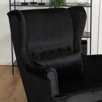 Крісло м'яке Mebel Elit KLARIS 2 Welur Чорний ME.KLARIS2/CZ/V/FW фото - 10