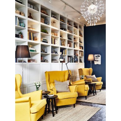IKEA Крісло м'яке STRANDMON Жовтий (ИКЕА СТРАНДМОН) 90361894 фото - 22