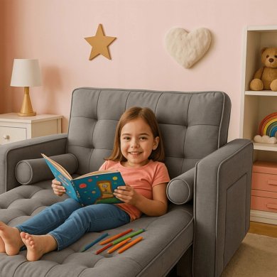 Кресло мягкое раскладное Mebel Elit CORRA Серый ME.CORRA/P/T/SOF фото - 17