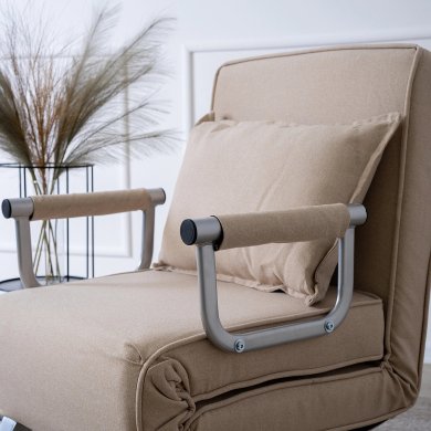 Кресло мягкое раскладное Mebel Elit BART Бежевый ME.BART/BZ/T/FW фото - 10