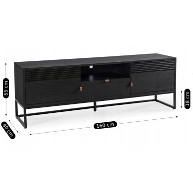 Тумба под ТВ Mebel Elit GARDA Черный ME.GARDA/CZ/CZ/RTV фото - 6