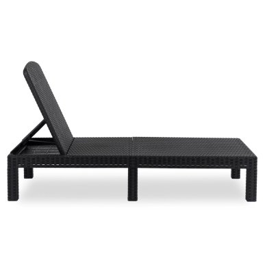 Складной шезлонг Mebel Elit LUIZJANA Черный - 8 Складной шезлонг Mebel Elit LUIZJANA Черный ME.LUIZJANA/CZ/P/T/OGR/LEZ фото - 8