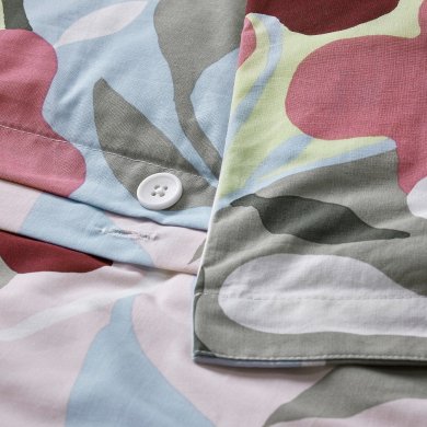 IKEA Комплект постільної білизни KORSKOVALL 150х200 см Принт (ИКЕА КОРСКОВАЛЛ) 90575324 фото - 8