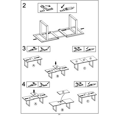 Розкладний обідній стіл Halmar VENOM Дуб вотан - 9 Розкладний обідній стіл Halmar VENOM Дуб вотан V-PL-VENOM_135-185-ST фото - 9