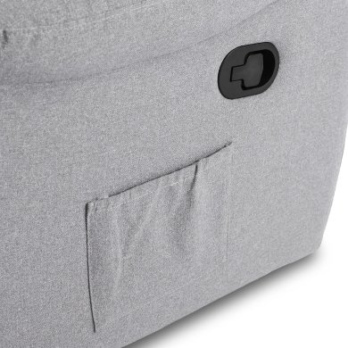 Кресло мягкое раскладное массажное с реклайнером Mebel Elit INTER 2 Серый - 8 Кресло мягкое раскладное массажное с реклайнером Mebel Elit INTER 2 Серый ME.INTER2/P/T/FW фото - 8