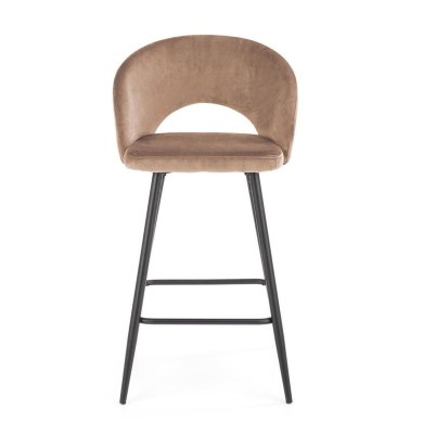 Барный стул Halmar H-96 Velvet Бежевый V-CH-H/96-BEŻOWY фото - 4