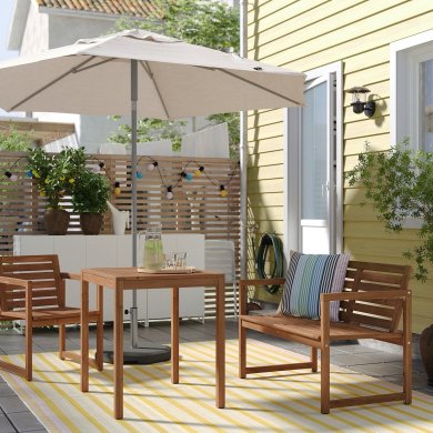 IKEA Садовый зонт JOGGESO 300 см Бежевый (ИКЕА ДЖОГГЕСО) 90531896 фото - 9